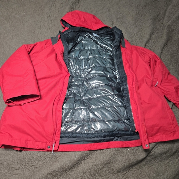 3 In 1 Columbia Intechange Snow Glide Interchange Jacket OmniTech Omni Heat  3X - Picture 1 of 16